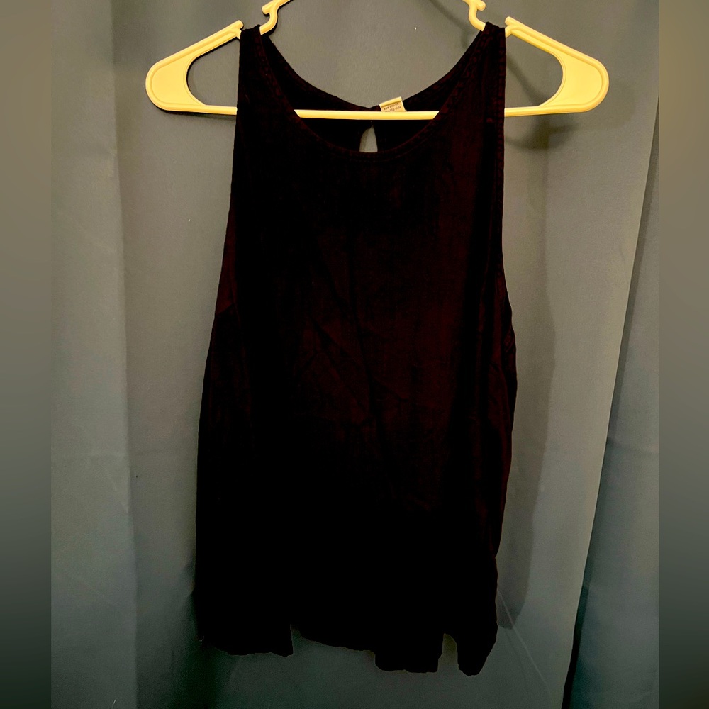 Black tank top
